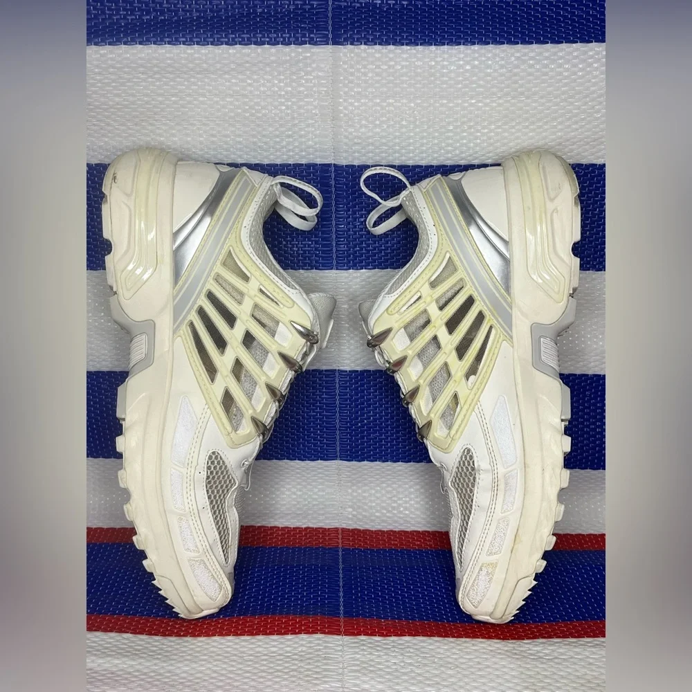 SALOMON ACS Pro Advanced Outdoor Plein Air Sneakers White/Vanilla Ice/Lunar Rock - Picture 11 of 13